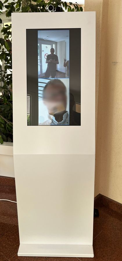 Borne d'accueil vidéo